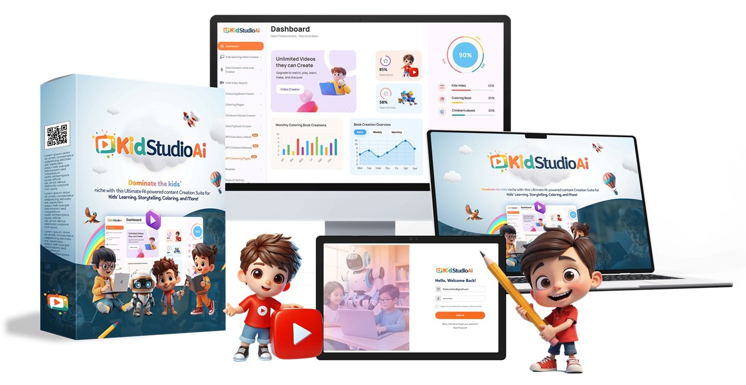 Kidstudio Ai Review – Create & Sell Kids Videos, Coloring Books & Stories with AI