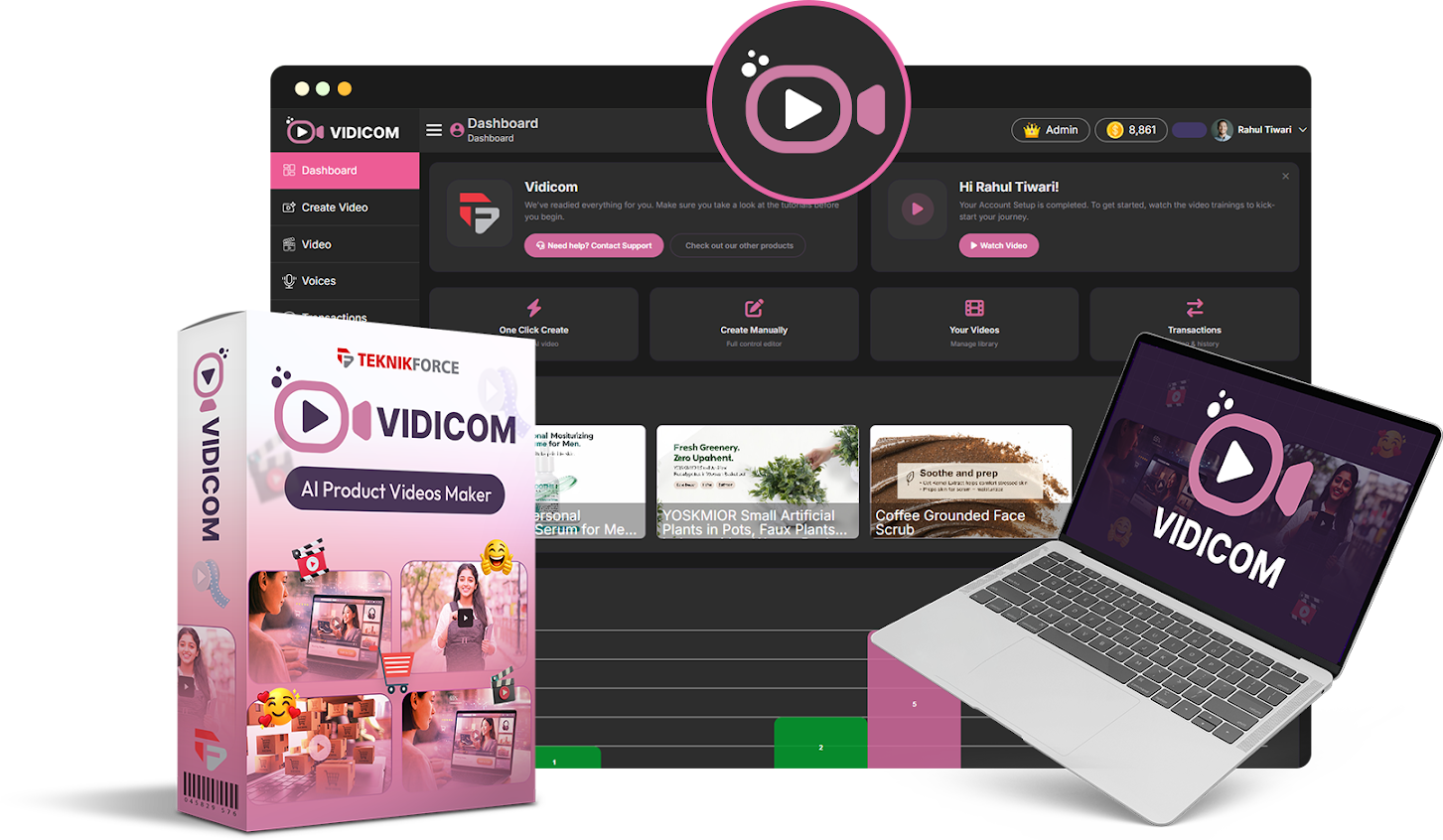 Vidicom Review – AI Video Creation Suite for eCommerce Marketers