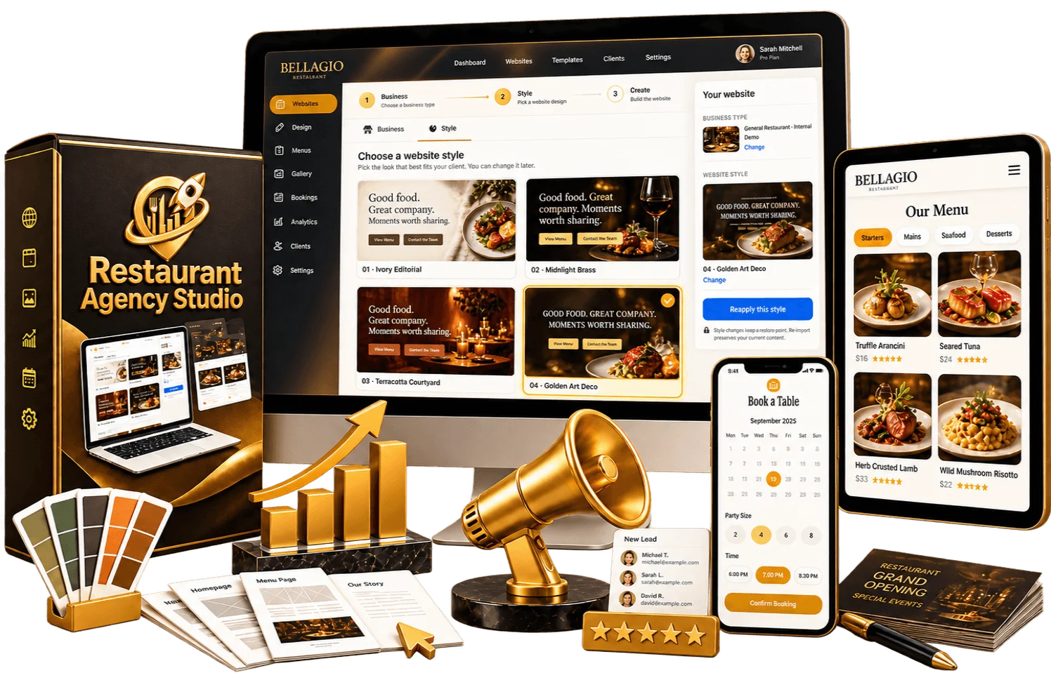Restaurant Agency Studio review – WordPress restaurant website agency system